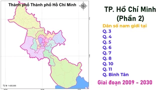 Dân số nam giới tại quận 3, quận 4, quận 5, quận 6, quận 7, quận 8, quận 10, quận 11, quận bình tân thành phố Hồ Chí Minh - phần 2