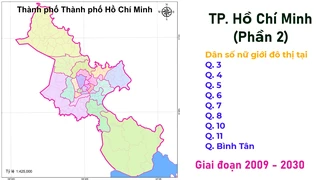 Dân số nữ giới đô thị tại quận 3, quận 4, quận 5, quận 6, quận 7, quận 8, quận 10, quận 11, quận bình tân thành phố Hồ Chí Minh - phần 2