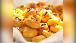 Bánh hoa mè đen vừa đẹp lại ngon nhức nách