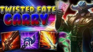 Twisted Fate Trận Đấu Gánh Đội Cực Hay