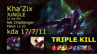 Kha'zix Rừng Trận Đấu Ăn 17 Kill Cực Hay