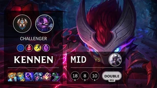 Kennen Mid Càn Quét Team Địch Quá Ghê