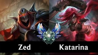 Zed Mid Trận Đầu Hành Katarina Đội Bạn Không Được Chơi Game