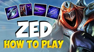 Hướng Dẫn Cách Chơi Zed Đối Đầu Xạ Thủ 