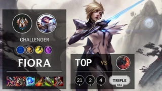 Fiora Trùm Kiếm Sĩ Đường Top