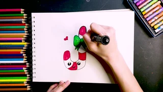 Tổng hợp video vẽ ông già noel, kẹo giáng sinh an lành