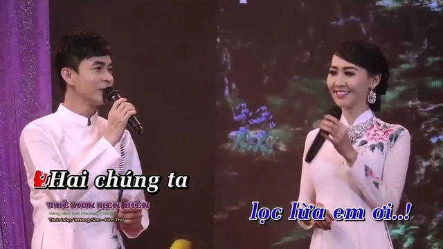 THỀ NON HẸN BIỂN - Trường Sơn ft Kim Thư (karaoke)