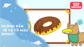 Hướng dẫn vẽ và tô màu dONUT