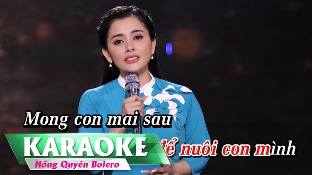 Làm Sao Quên Được Tình Cha - Karaoke Tone Nữ - Hồng Quyên Bolero
