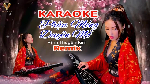 [Karaoke] Phận Mỏng Duyên Mờ Remix - Vĩnh Thuyên Kim
