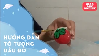 Hướng dẫn tô tượng dâu đỏ