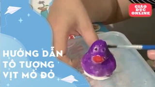 Hướng dẫn tô tượng vịt mỏ đỏ