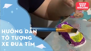  Hướng dẫn tô tượng xe đua tím