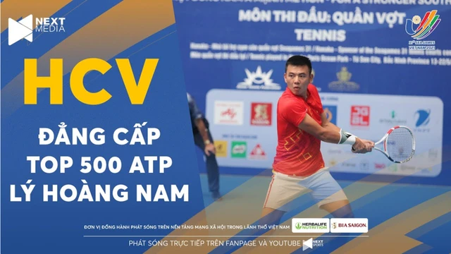 HCV - Lý Hoàng Nam thể hiện đẳng cấp trong trận chung kết nội bộ quần vợt Việt Nam - SEA Games 31
