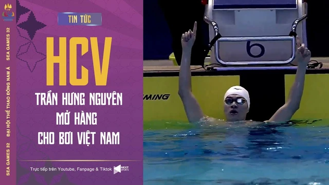 🥇HCV bơi hỗn hợp 200m Trần Nguyên Hưng mở hàng cho bơi Việt Nam