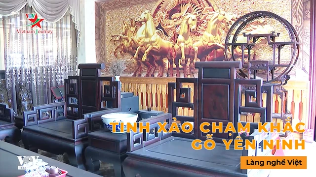 Tinh xảo chạm khắc gỗ Yên Ninh - Làng Nghề Việt