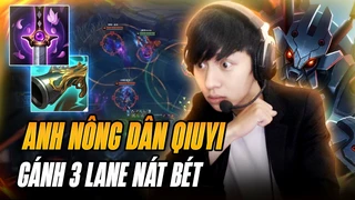 nông dân Kha'zix Qiuyi farm 30 mạng gánh 3 đường thua với những pha bay nhảy siêu mãn nhãn