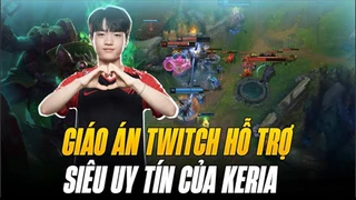quadrakill bùng nổ cùng giáo án twitch hỗ trợ siêu uy tín của keria | blv hoàng sama