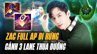 Xiaoer Và Con Zac Ap Đi Rừng Hệ Chiến Gánh Team Thua 3 Đường Siêu Khét Rank Thách Đấu Trung