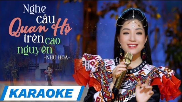 [Karaoke] Nghe Câu Quan Họ Trên Cao Nguyên | Như Hoa (Thần Tượng Bolero 2019)| Beat Gốc Chuẩn Dễ Hát