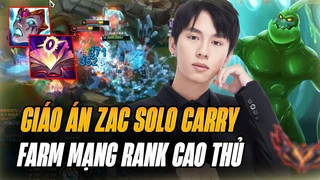 Boy1champ Zac Xiaoer Cùng Giáo Án Đi Rừng Siêu Hổ Báo Farm Mạng Rank Cao Thủ Cực Khét Với 25 Sách