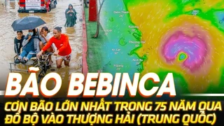 Bão Bebinca - cơn bão lớn nhất trong 75 năm qua đổ bộ vào Thượng Hải (Trung Quốc) | VOVTV