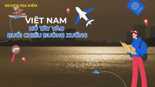 Hồ Tây vào buổi chiều buông xuống