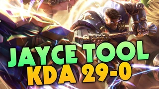 Quang Cuốn Quên Tắt Tool Cầm Jayce KDA 29/0 Bắn Nát Ass Đội Bạn