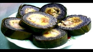 Bánh chưng đen- món ăn ngày tết độc đáo