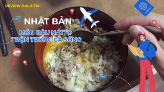Món đậu Natto trộn trứng gà sống