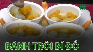 Bánh trôi bí đỏ, ngọt ngào cho những ngày Xuân