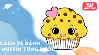 Cách vẽ bánh muffin từng bước