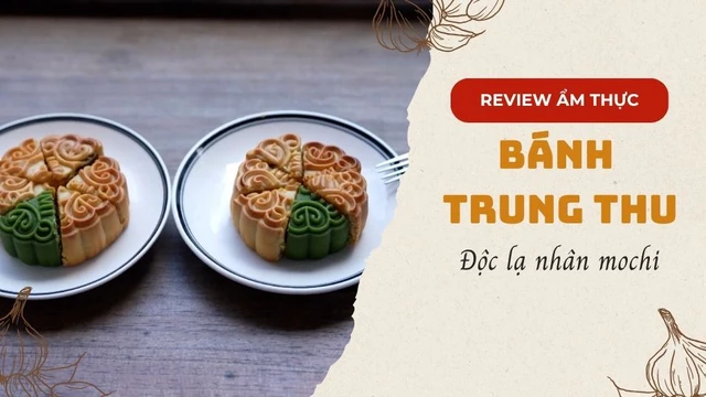 Độc lạ bánh trung thu nhân mochi