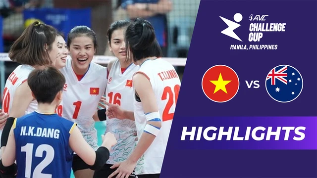 Highlights - Việt Nam vs Australia - Bán kết Giải bóng chuyền nữ AVC Challenge Cup 2024
