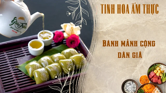 Bánh mảnh cộng dân giã