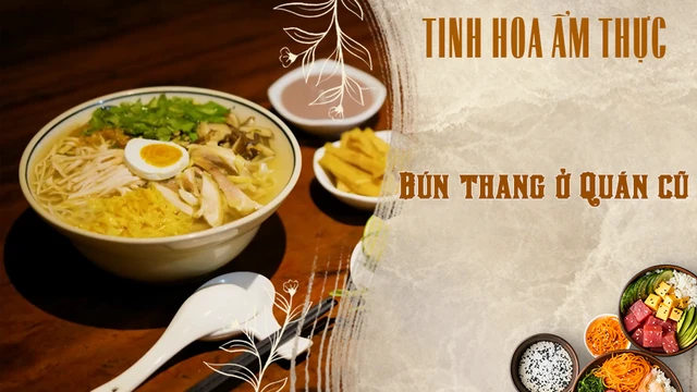 Bún thang ở Quán cũ