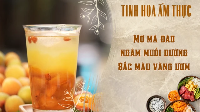 Mơ má đào ngâm muối đường - Sắc màu vàng ươm