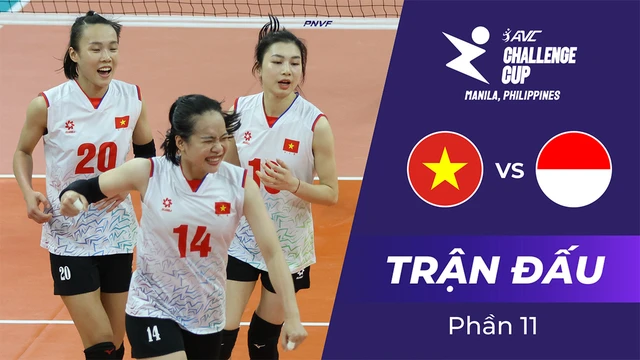 Trận đấu - Việt Nam vs Indonesia - Giải bóng chuyền nữ AVC Challenge Cup 2024 - Phần 11
