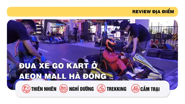 Đua xe Go Kart ở AEON Mall Hà Đông