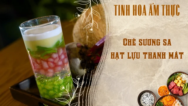 Chè sương sa hạt lựu thanh mát