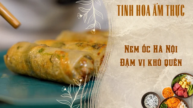 Nem ốc Hà Nội - Đậm vị khó quên