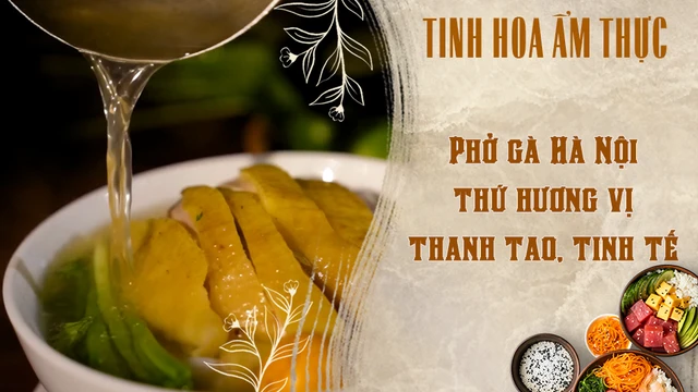 Phở gà Hà Nội thứ hương vị thanh tao, tinh tế