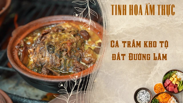 Cá trắm kho tộ đất Đường Lâm