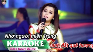 Hướng Về Miền Trung - Karaoke Beat Chuẩn Tone Nữ - Hồng Quyên 