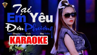 [Karaoke] Tại Em Yêu Đơn Phương (Remix) - Vĩnh Thuyên Kim