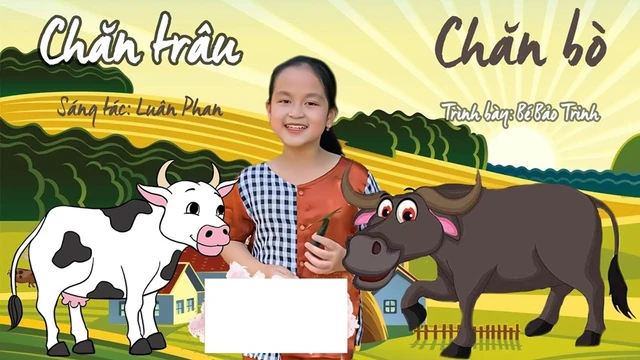 Chăn trâu chăn bò - Bé Bảo Trinh