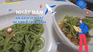 Ăn đêm ở Nhật, mì Soba trà xanh