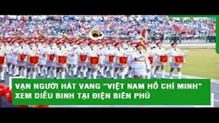 Dòng người hát vang “Việt Nam Hồ Chí Minh” trên đường phố Điện Biên trong ngày kỷ niệm đặc biệt