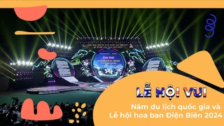 Khai mạc Năm du lịch quốc gia và Lễ hội hoa ban Điện Biên năm 2024