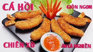 Cách làm cá hồi cuộn nori chiên giòn ngon như đầu bếp Nhật